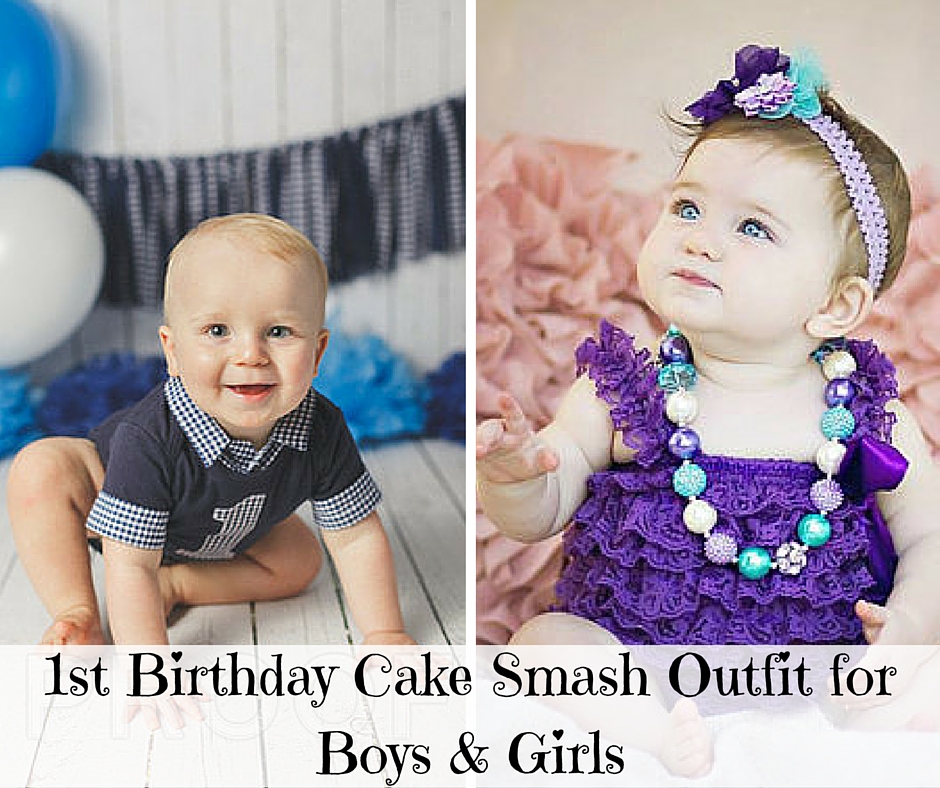 1st Birthday Cake Smash Outfit for Boys and Girls