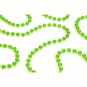 Shiny Lime Green Beaded Christmas Garland 9' x 8mm | Holly Jolly Holidays