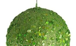 Club Pack of 24 Lime Holographic Glitter Drenched Christmas Ball Ornaments 3" | Holly Jolly Holidays