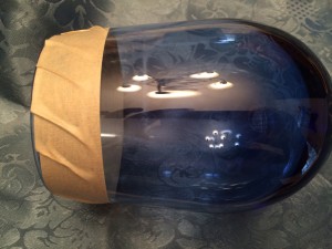 Hand Painted Mardi Gras Wine Glass Tutorial-STEP ONE (B)
