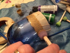 Hand Painted Mardi Gras Wine Glass Tutorial-STEP_TWO