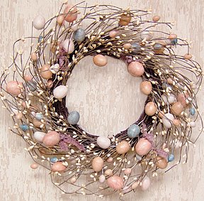 Wreath Eggs and Pips 16" Easter Decorations