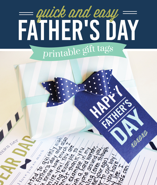 Printable Father's Day Breakfast in Bed Kit