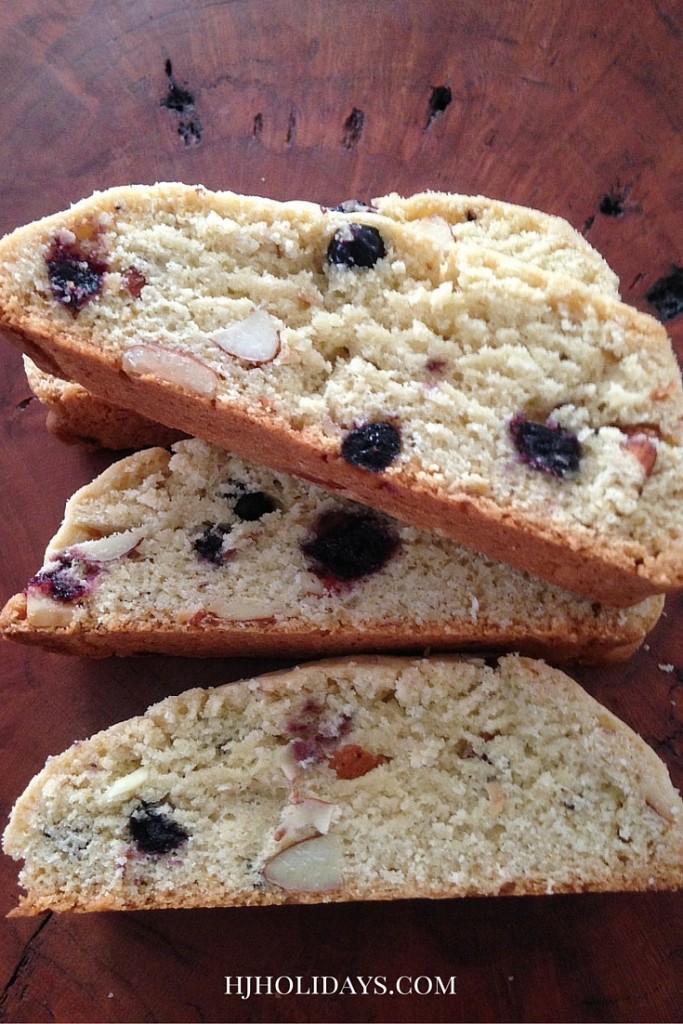 Blueberry Almond Breakfast Biscotti