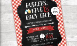 Printable Summer Backyard BBQ Party Invitations