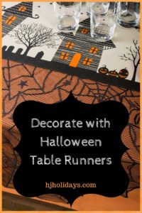 Decorate with Halloween Table Runners