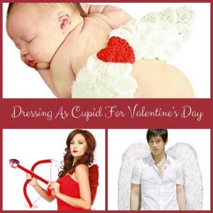 Dressing as Cupid for Valentine’s Day