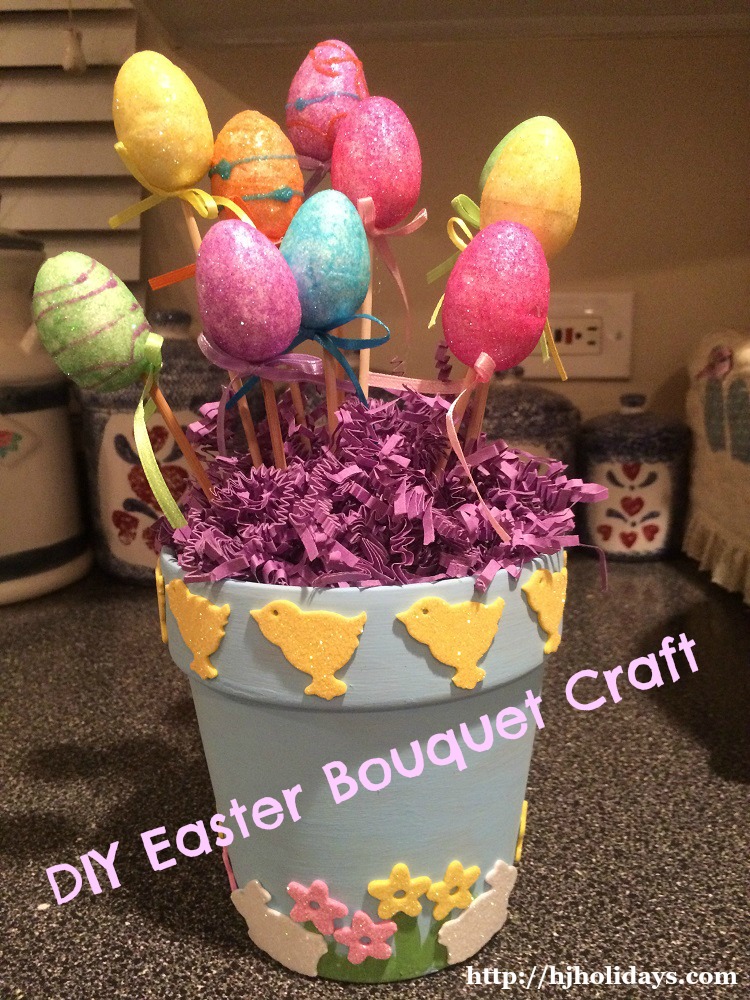 DIY Easter Craft Egg Bouquet