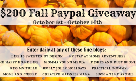 $200 Fall Paypal Giveaway
