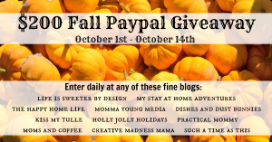 $200 Fall Paypal Giveaway