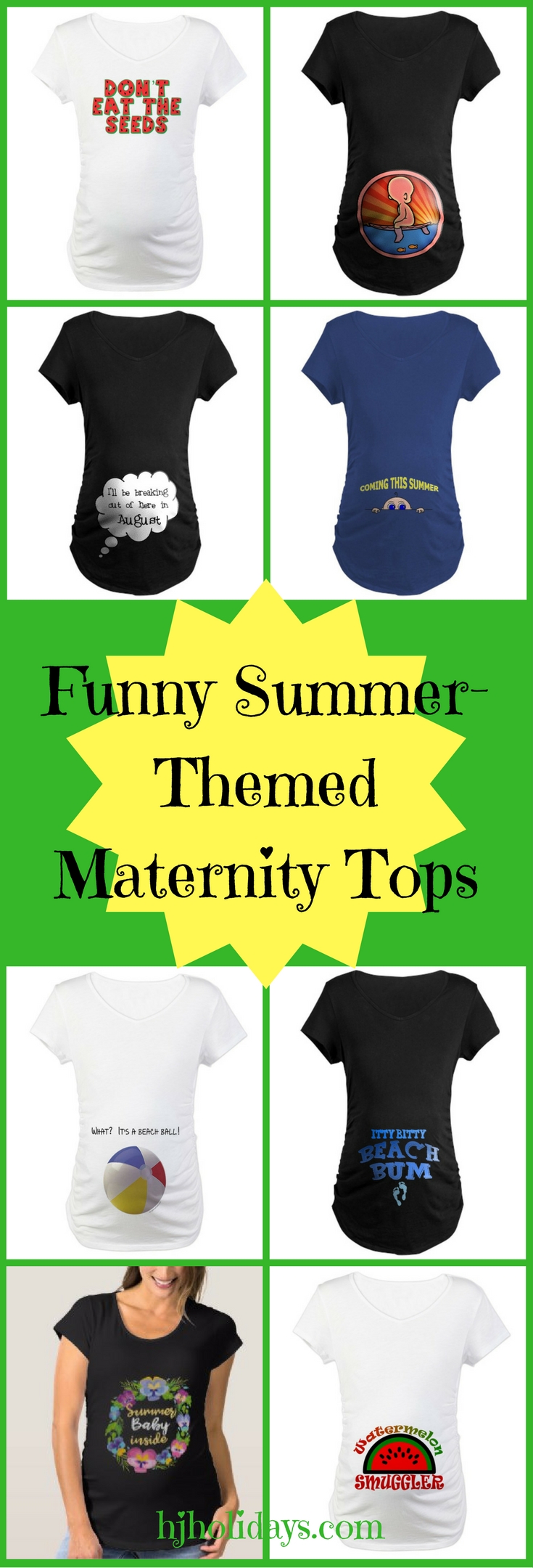 Funny Summer-Themed Maternity Tops