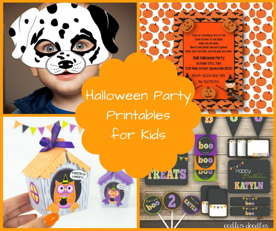 Halloween Party Printables for Kids