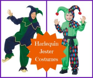 Harlequin Jester Costumes for Mardi Gras
