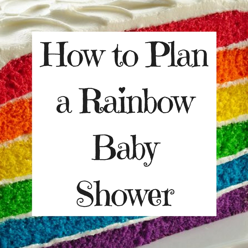 Rainbow theme store baby shower decorations