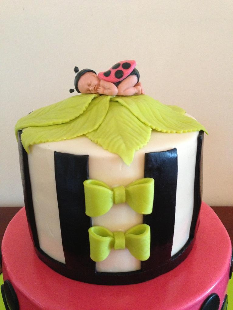 Lady Bug Baby Shower Cake