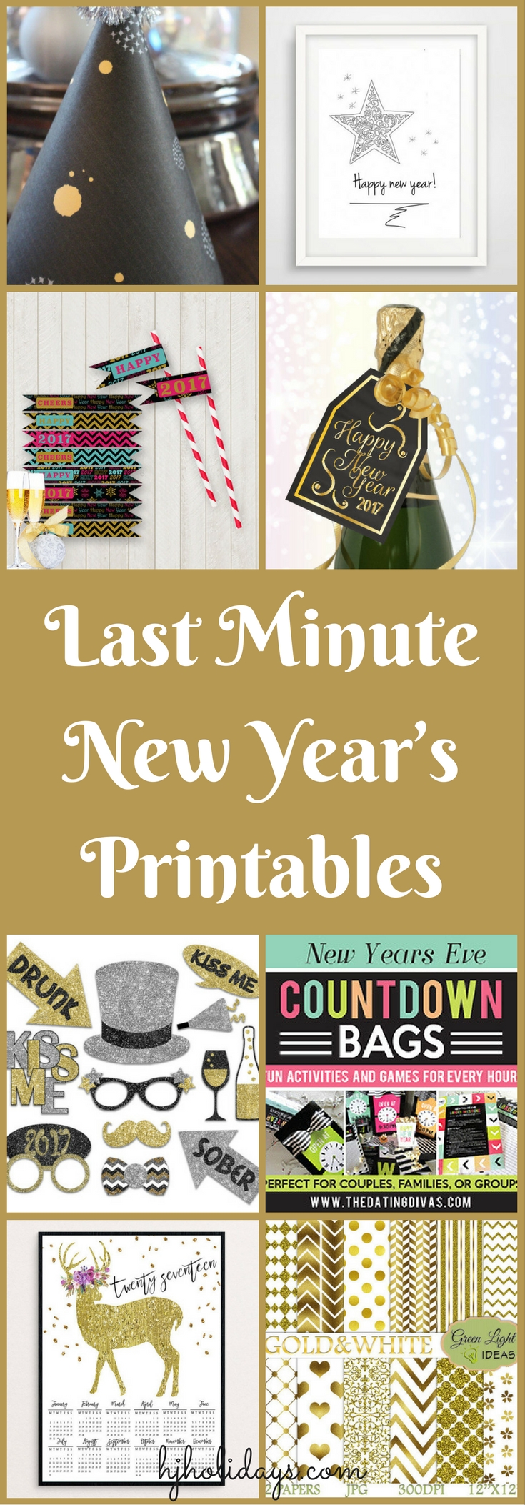 Last Minute New Year’s Printables