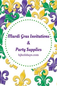 Mardi Gras Invitations and Party Supplies