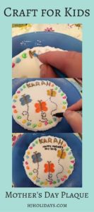 Kids Craft Mothers Day Plaque