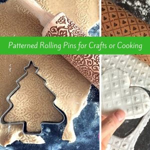 Patterned Rolling Pins for Crafts or Cooking