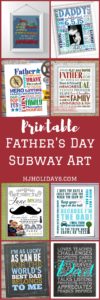 Printable Father's Day Subway Art