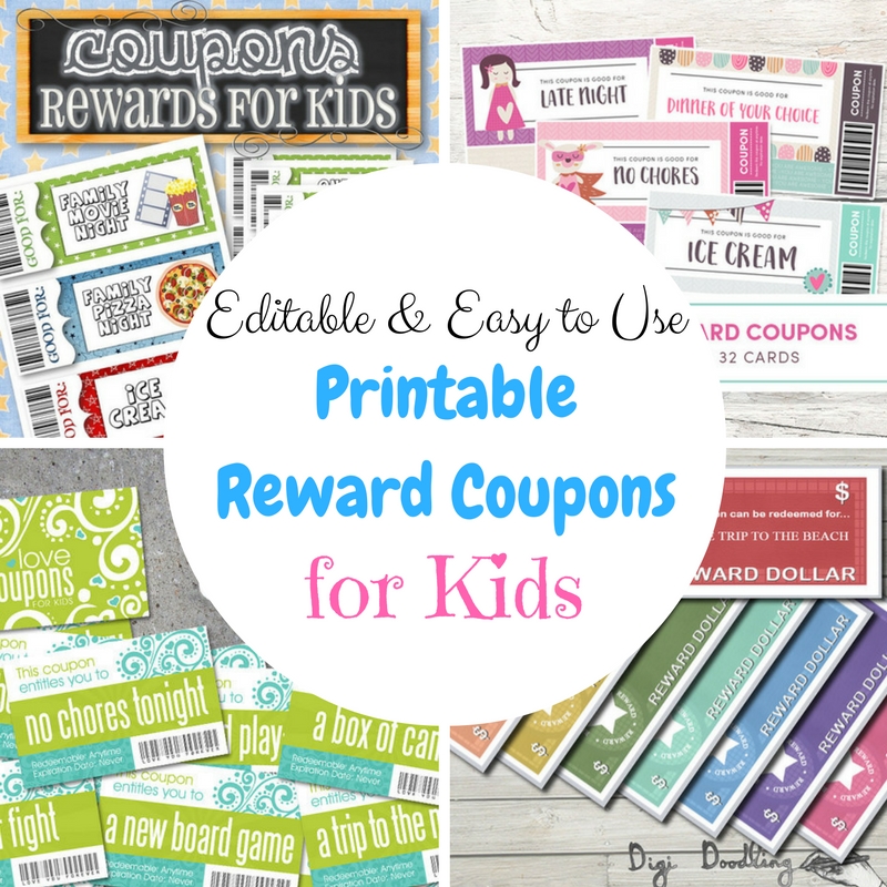 Editable and Easy-to-Use Printable Reward Coupons for Kids