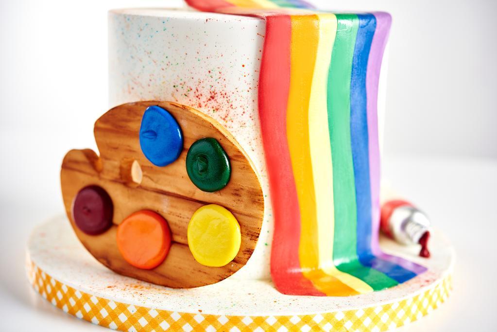 Rainbow Art Cake