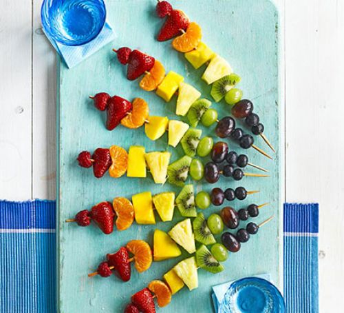 Rainbow Fruit Skewers