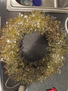 Wrapping the Wreath Base