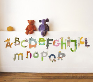 Animal Alphabet Wall Decals