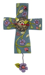 Allen Designs Cross Faith Grows Pendulum Clock 