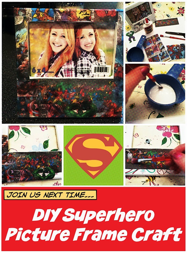 DIY Superhero Picture Frame Craft for Father’s Day