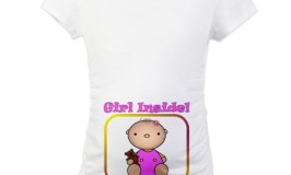 Girl Inside Maternity Shirt