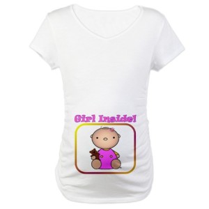 Girl Inside Maternity Shirt