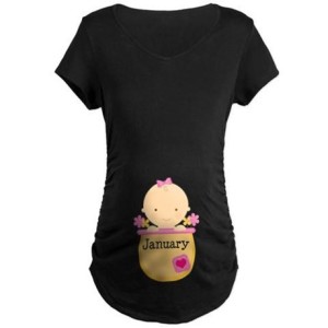 Cute January baby maternity shirt