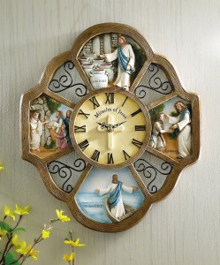Miracles Of Jesus Religious Wall Clock 